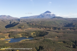 Paysage et volcan