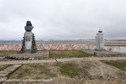 Statue de Vitus Béring aux îles du Commandeur