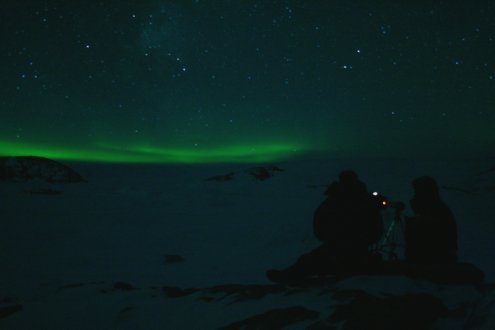 Aurore australe en Terre Adélie