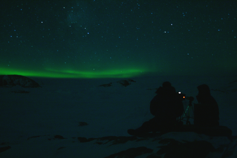 Aurore australe en Terre Adélie
