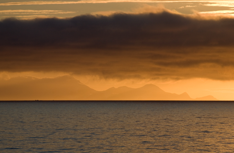 Montagnes à l'approche de l'Antarctique