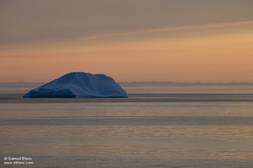 Iceberg dans la Baie de Disko au Groenland