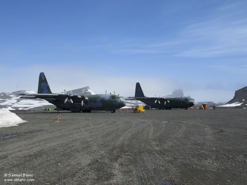 Piste d'aviation sur l'Ile du Roi George