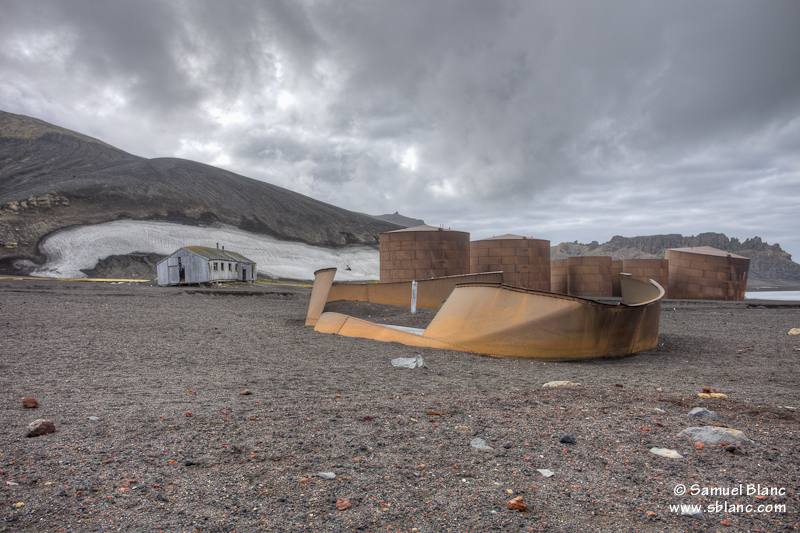 Vestiges de la station baleinière dans l'île Deception