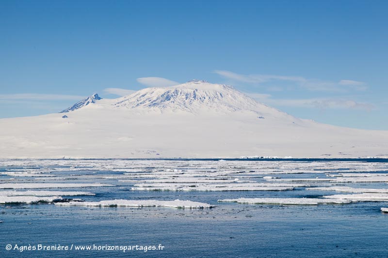Le Mont Erebus en mer de Ross