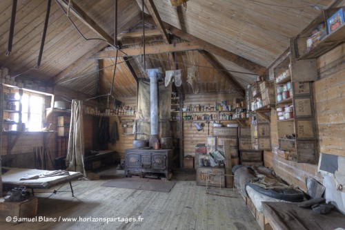 Au cap Royds dans la cabane de Shackleton